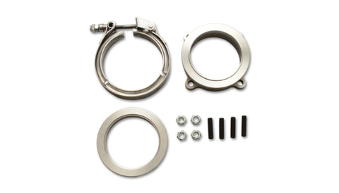 Vibrant GT Series Turbo Adapter 3in 4 Bolt to 3in V-Band Flange w/ V-Band & V-Band Clamp - 11742