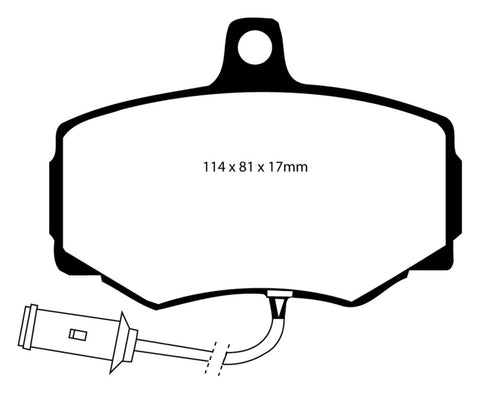 EBC 86-87 Jaguar XJ6 3.6 Redstuff Front Brake Pads - DP3756C