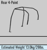 Cusco 88-91 Honda Civic (4th Gen EF3) 4-Point 4/5 Passenger Steel Safety21 Rollcage Kit - Black - 307 270 A20
