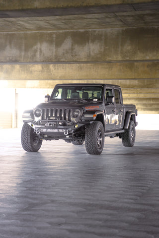 DV8 Offroad 07-18 Jeep Wrangler JK / 18-23 Wrangler JL / 20-23 Gladiator JT MTO Series Front Bumper - FBJL-12