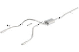 Borla 14 Silv/Sierra 1500 C/B Touring Exhaust /2.75in in Muffler 2.25inout 4inTIp SS Rear Exit - 140535