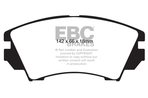 EBC 10+ Buick Allure (Canada) 3.0 Redstuff Front Brake Pads - DP32014C