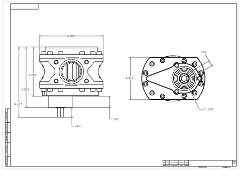 Aeromotive Spur Gear Fuel Pump - 7/16in Hex - .775 Gear - 16.5gpm - 11153