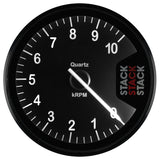 Autometer Stack Clubman Tachometer 80mm 0-10K RPM - Black - ST200-010
