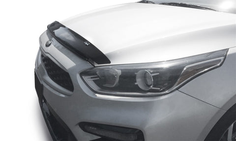 AVS 19-23 Kia Forte Carflector Low Profile Hood Shield - Smoke - 20225