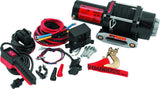 QuadBoss Winch Kit - 39ft x 3/16in Synthetic Rope - 3hp - Hawse Fairlead - Wired Remote - 2500lb - 608701