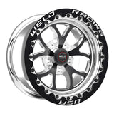 Weld S76 15x15.33 / 5x4.5 BP / 7.5in. BS Black Wheel (Medium Pad) - Black Single Beadlock MT - 76MB515A75F