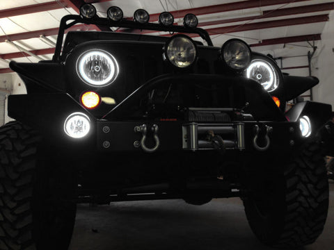 Oracle Jeep Wrangler JK 07-17 LED Waterproof Halo Kit - White - 3943-001