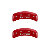 MGP 4 Caliper Covers Engraved Front & Rear i-Vtec Yellow finish black ch - 20130SIVTYL