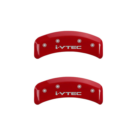 MGP 4 Caliper Covers Engraved Front & Rear i-Vtec Yellow finish black ch - 20130SIVTYL