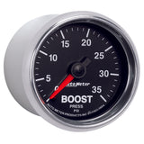 AutoMeter GS 2 1/16 inch 35PSI Mechanical Boost Gauge - 3804