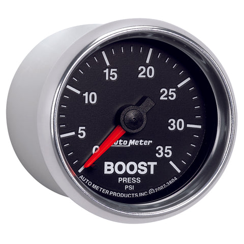 AutoMeter GS 2 1/16 inch 35PSI Mechanical Boost Gauge - 3804