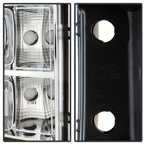 xTune GMC Sierra 07-13 Crystal Headlights Chrome HD-JH-GSIE07-AM-C - 9034756