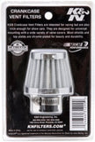 K&N 2in Base OD x .375in Flange ID x 1.75in H Rubber Base Crankcase Vent Filter - White - 62-1600WT