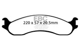 EBC 98-03 Dodge B250 B2500 Cargo 2500 Van 3/4 Ton Yellowstuff Front Brake Pads - DP41266R