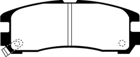 EBC 92-96 Mitsubishi Expo Greenstuff Rear Brake Pads - DP6738
