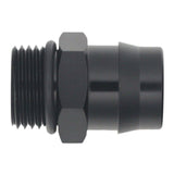 DeatschWerks 8AN ORB to Can-Am Maverick X3 OE Quick Connect Adapter - Anodized Matte Black - 6-02-0139-B