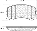 StopTech 02-07 Mitsubishi Lancer Street Select Brake Pads - Rear - 305.09040