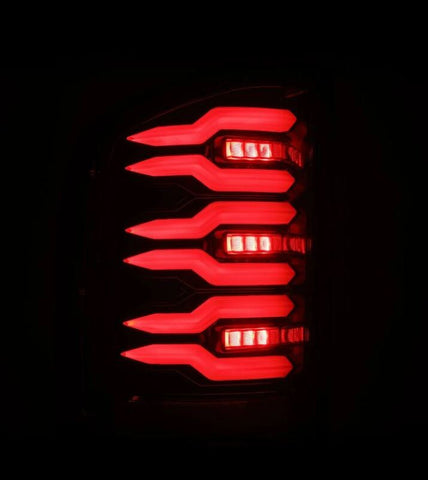 AlphaRex 07-13 Chevrolet Silverado 1500 (Ex. Hybrid Models) LUXX-Series LED Tail Lights Alpha-Black - 620090