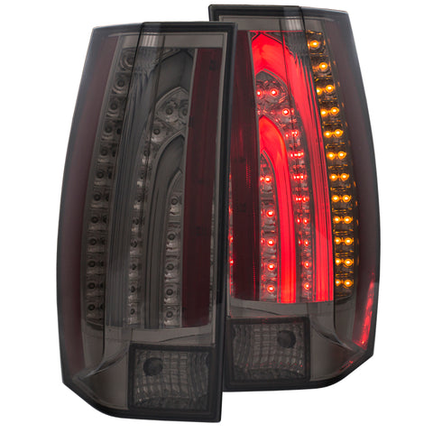 ANZO 2007-2014 Chevrolet Suburban LED Taillights Smoke G5 - Escalade Look - 311232