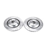 Power Stop 05-11 Audi A6 Quattro Rear Evolution Drilled & Slotted Rotors - Pair - EBR829XPR
