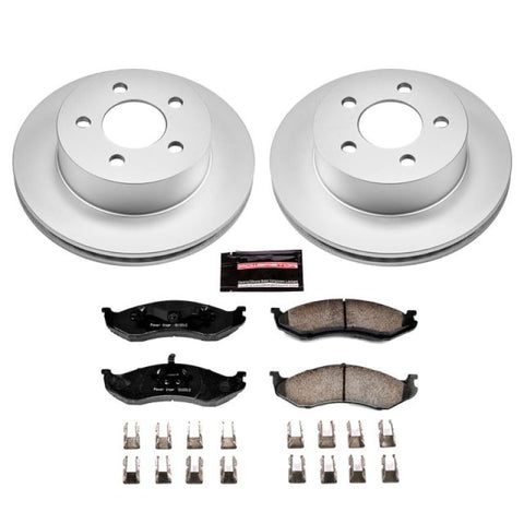 Power Stop 99-01 Jeep Cherokee Front Z17 Evolution Geomet Coated Brake Kit - CRK2152