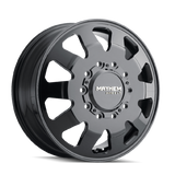 Mayhem 8181 Challenger Dually 22x8.25 / 10x225 BP / 169mm Offset / 170.1mm Hub Full Black Wheel - 8181-22820B