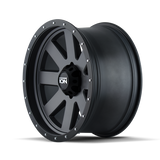 ION Type 134 17x8.5 / 5x127 BP / 6mm Offset / 83.82mm Hub Matte Gunmetal/Black Beadlock Wheel - 134-7873MG