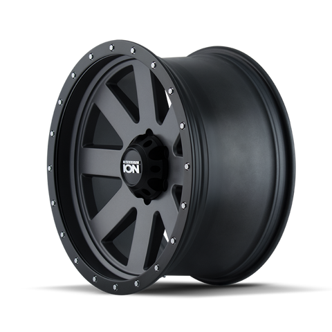 ION Type 134 18x9 / 5x150 BP / 0mm Offset / 110mm Hub Matte Gunmetal/Black Beadlock Wheel - 134-8950MG