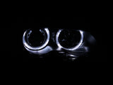 ANZO 2000-2003 BMW 3 Series E46 Projector Headlights w/ Halo Black - 121269