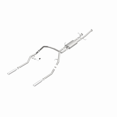 MagnaFlow 14 Toyota Tundra V8 4.6L/5.7L Stainless Cat Back Exhaust Dual Split Rear Exit - 15305