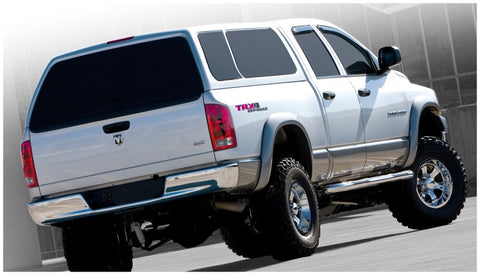 Bushwacker 02-08 Dodge Ram 1500 Fleetside Extend-A-Fender Style Flares 4pc 78.0/96.0in Bed - Black - 50904-02
