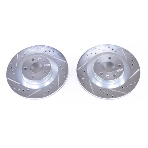 Power Stop 16-18 Volvo S90 Rear Evolution Drilled & Slotted Rotors - Pair - EBR1643XPR