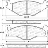 StopTech 85-93 Volkswagen Cabriolet Street Performance Front Brake Pads - 308.05690