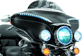 Kuryakyn LED Halo Trim Ring For 7inch Headlight 83-13 Touring Models Chrome - 7785