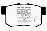 EBC 10-12 Acura RDX 2.3 Turbo Greenstuff Rear Brake Pads - DP21193/2