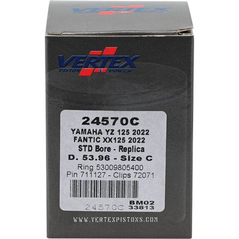 Vertex Piston 2023 Fantic Motor XE 125 125cc Cast Replica Piston Kit - 24570C
