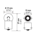 Hella Bulb 5007 12V 5W Ba15S B6 Sb - 5007SB