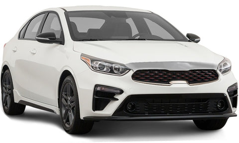 AVS 19+ Kia Forte Aeroskin Hood Protector - Chrome - 620084