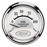 Autometer Ford Masterpiece 2in Short Sweep Electronic 0-100 PSI Oil Pressure Gauge - 880352