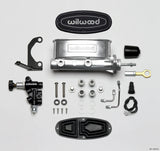 Wilwood HV Tandem M/C Kit w L/H Bracket & Prop Valve - 7/8in Bore Ball Burn.-W/Push - 261-13272-P