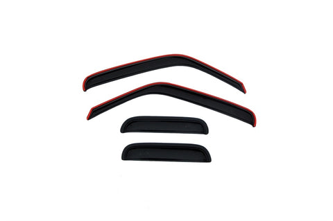 AVS 99-11 Ford Ranger (Fixed Window) Ventvisor Outside Mount Window Deflectors 4pc - Smoke - 94423