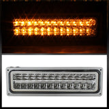 xTune GMC Yukon 92-93 Crystal Headlights w/ Corner & LED Bumper Chrome HD-JH-GMCCK88-LED-AM-C-SET - 5073549