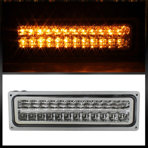 xTune GMC Yukon 92-93 Crystal Headlights w/ Corner & LED Bumper Chrome HD-JH-GMCCK88-LED-AM-C-SET - 5073549