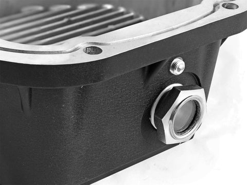 aFe Power Cover Diff Rear Machined w/ 75W-90 Gear Oil Ford Diesel Trucks 86-11 V8-6.4/6.7L (td) - 46-70032-WL