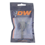 DeatschWerks 10AN Female Flare Swivel to 5/16in Male EFI Quick Disconnect - Anodized Matte Black - 6-02-0134-B
