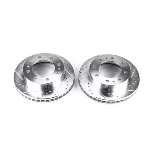 Power Stop 02-04 Chevrolet Avalanche 2500 Front Evolution Drilled & Slotted Rotors - Pair - AR8655XPR