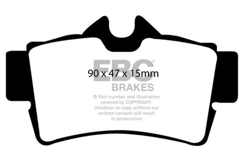 EBC 94-04 Ford Mustang 4.6 Cobra Redstuff Rear Brake Pads - DP31156/2C