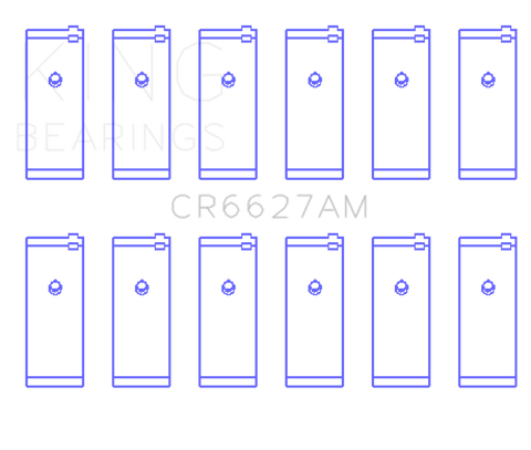 King Engine Bearings Datsun L24E (Size +0.25mm) Connecting Rod Bearing Set - CR6627AM0.25