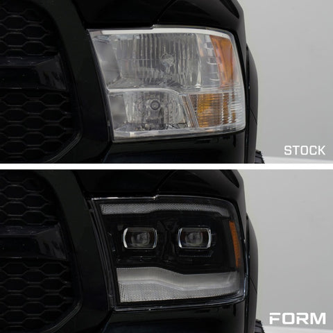 Form Lighting 2009-2018 Ram 1500/2500/3500 Sequential LED Projector Headlights (Pair) - FL0016